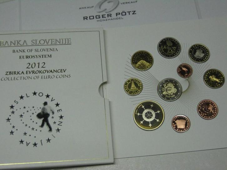 Slowenien 8,88 Euro Kms Pp munten set 2012 mit 3 Euro bim..., Postzegels en Munten, Munten | Europa | Euromunten, België, Verzenden