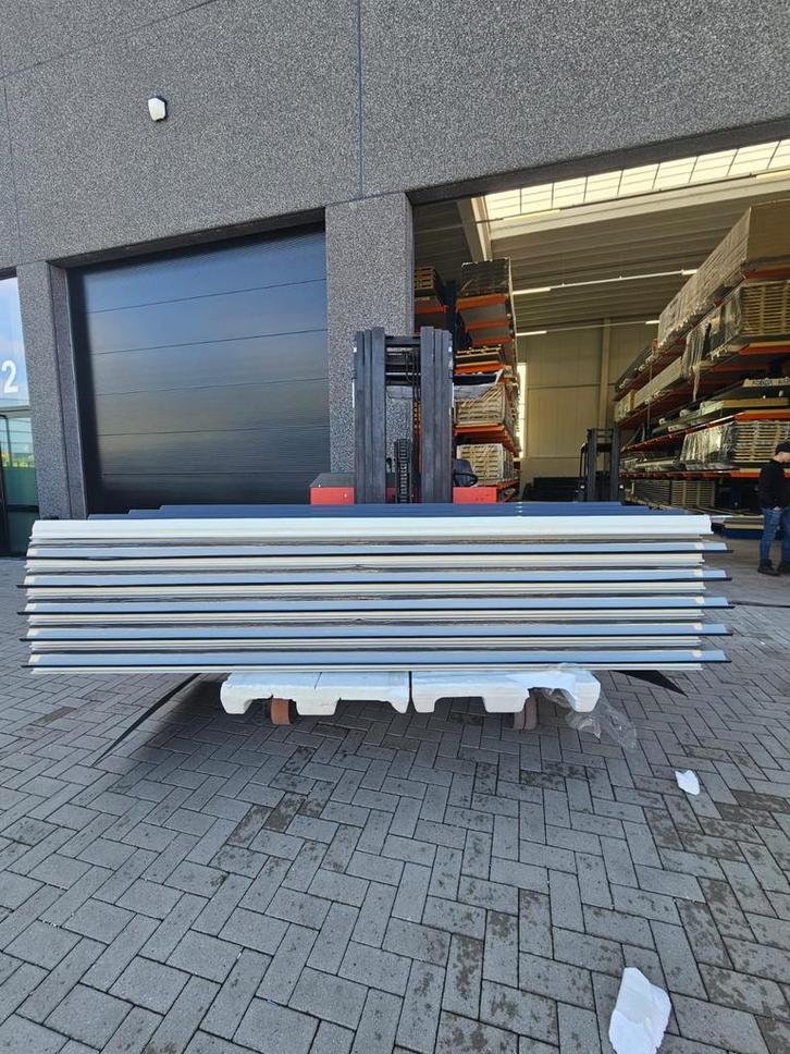 Budget dakpaneel 40/80mm – antraciet/wit, meerdere lengtes, Doe-het-zelf en Bouw, Platen en Panelen, Nieuw, Verzenden