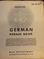 War Department - US Army Soldiers German Phrase book /, Verzamelen, Militaria | Tweede Wereldoorlog