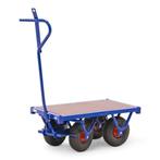 Gebruikte Handwagens handtrekwagen met luchtbanden, Doe-het-zelf en Bouw, Transportwagens, Ophalen of Verzenden, Gebruikt