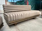 Sofa - Hout, Leder, Messing - Bank, Antiek en Kunst