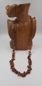 Ambre - Laiton martelé - Collier ras du cou - Ambre Baltique, Antiek en Kunst