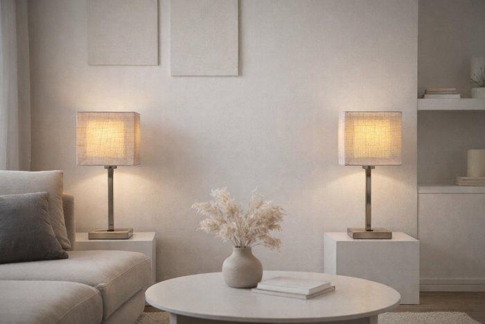 Highlight B.V. - Lampe de table (2) - Métal, Textile, Maison & Meubles, Maison & Meubles | Autre