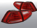 Achterlichten Volkswagen Golf 7 2013- | LED-BAR | rood / wit, Auto-onderdelen, Verzenden, Nieuw, Volkswagen