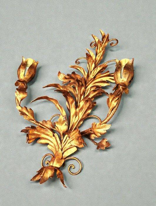 Wandkandelaar - Metaal, Verguld - Firenze (Italië) jaren, Antiek en Kunst, Curiosa en Brocante