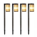 Buitenverlichting zonne-energie Set van 4 Aurora LED Solar T, Verzenden, Nieuw