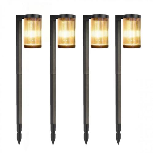 Buitenverlichting zonne-energie Set van 4 Aurora LED Solar T, Tuin en Terras, Buitenverlichting, Verzenden