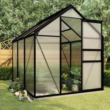 Serre met fundering 190x190x202cm 3,61 m³ aluminium