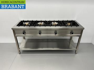 HCB inox Crêpière 4 brûleurs 4 x 8 kW 168,5 cm GAZ, Articles professionnels, Verzenden