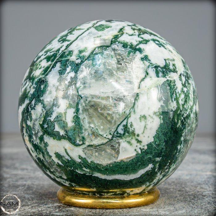 Zeldzaam natuurlijk kunstmatig mos - Agaat met Calciet -, Antiek en Kunst, Curiosa en Brocante