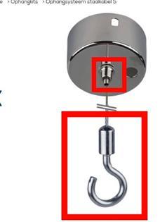 Ophangsysteem staalkabel 5 beschikbaar voor biedingen