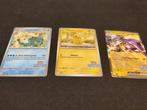 Pokémon - 3 Card - Pikachu, Pikachu feraligatr toxtricity, Hobby en Vrije tijd, Nieuw