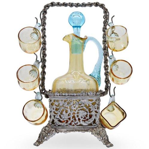 Drankservies - Kristal, Tin, Antiek en Kunst, Kunst | Designobjecten
