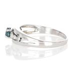 Zonder Minimumprijs - Ring - 18 karaat Witgoud Saffier -, Nieuw