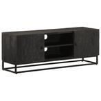 vidaXL Tv-meubel 110x30x40 cm massief mangohout en ijzer, Huis en Inrichting, Kasten | Overige, Verzenden, Nieuw
