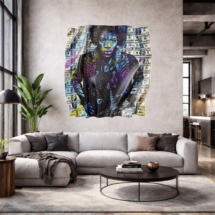 N.NATHAN - JIMI Blues Dollars Board, Antiquités & Art, Art | Peinture | Moderne