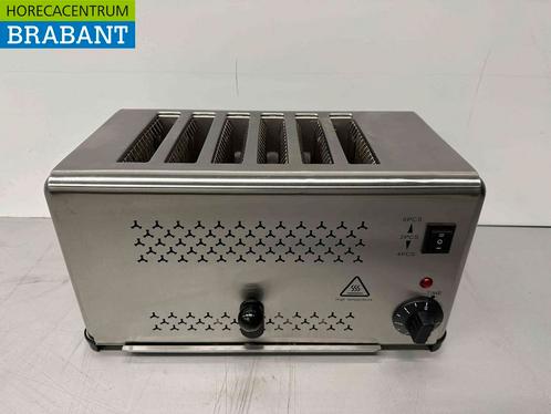 RVS Toaster Broodrooster 6 sneden 230V Horeca, Zakelijke goederen, Horeca | Keukenapparatuur, Ophalen of Verzenden