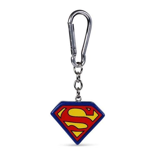 Superman 3D-Sleutelhanger Logo 4 cm, Verzamelen, Film en Tv, Ophalen of Verzenden