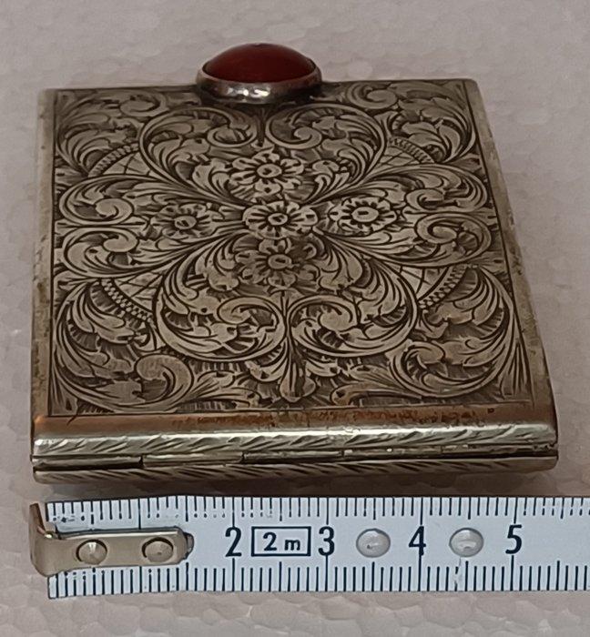 Kaptafelset - .800 zilver - Portemonneeklepje voor in de tas, Antiek en Kunst, Antiek | Zilver en Goud