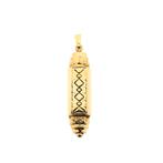 Gouden Mezouza hanger (Mezoeza, gouden hanger, 585), Handtassen en Accessoires, Bedels, Ophalen of Verzenden, Gebruikt, Goud, Overige merken