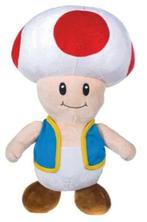 SAN-EI World of Nintendo Super Mario Pluche-Toad 28CM, Kinderen en Baby's, Speelgoed | Knuffels en Pluche, Ophalen of Verzenden
