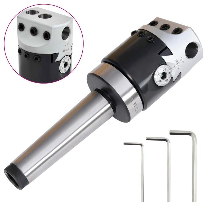 vidaXL Boorkop met MT3 boorschacht voor draaibanken 50 mm, Doe-het-zelf en Bouw, Gereedschap | Handgereedschap, Nieuw, Verzenden