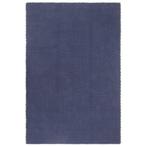 vidaXL Tapis rectangulaire Bleu marine 200x300 cm Coton, Verzenden