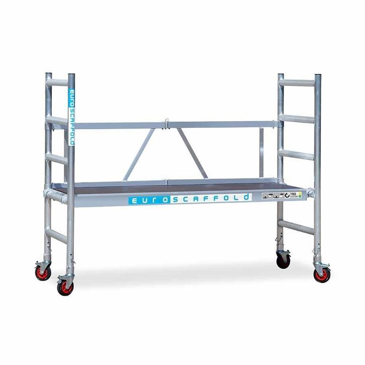 Gebruikte kamerstelling / kamersteiger Euroscaffold EVO, Doe-het-zelf en Bouw, Steigers, Rolsteiger of Kamersteiger, Zo goed als nieuw