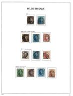 België 1849/1878 - Klassieke periode , Leopold I + II ( davo, Postzegels en Munten, Postzegels | Europa | België, Gestempeld