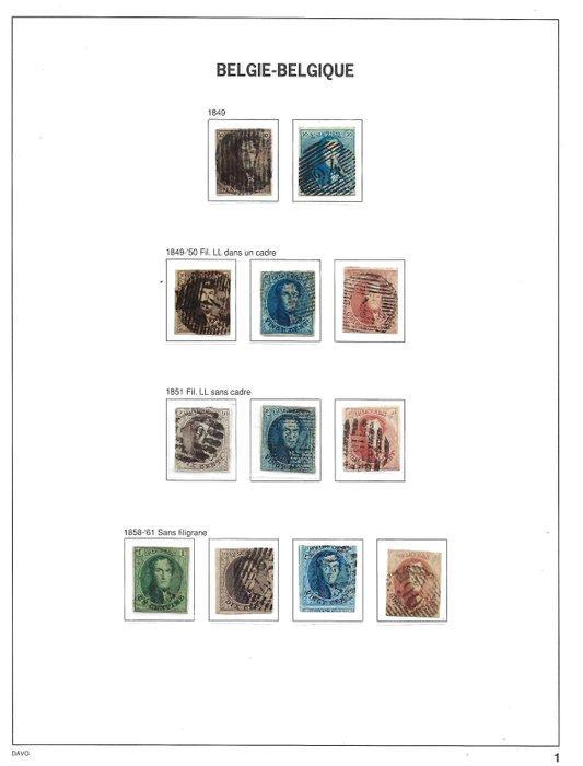 België 1849/1878 - Klassieke periode , Leopold I + II ( davo, Postzegels en Munten, Postzegels | Europa | België