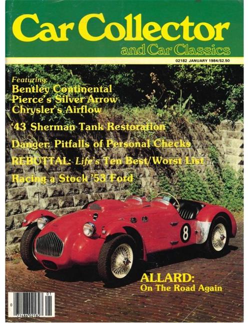 1984 CAR COLLECTOR AND CAR CLASSICS MAGAZINE 01 ENGELS, Boeken, Auto's | Folders en Tijdschriften