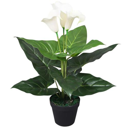 vidaXL Plante artificielle avec pot Lis Calla 45 cm, Maison & Meubles, Accessoires pour la Maison | Plantes & Fleurs artificielles