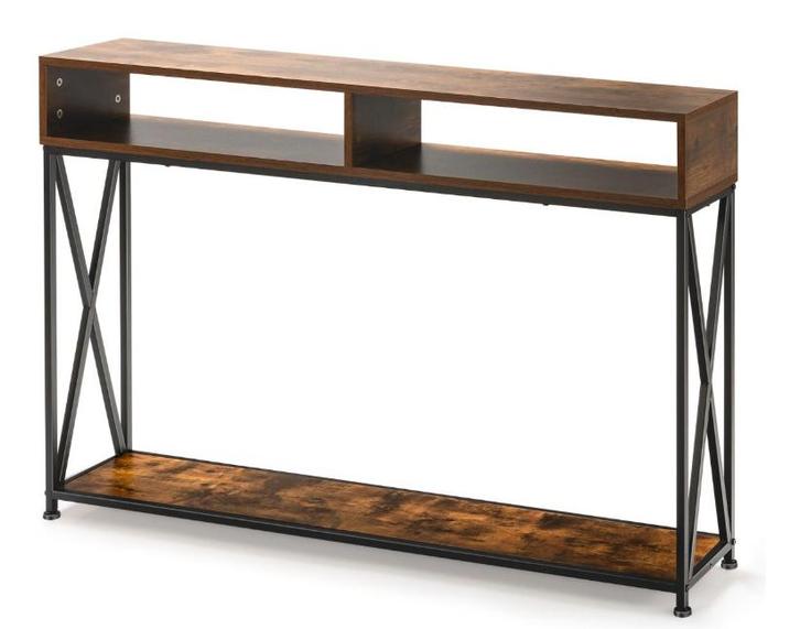 2dekans | Coast Consoletafel 120 x 23 x 79 cm – Rustiek, Huis en Inrichting, Tafels | Salontafels, Ophalen of Verzenden