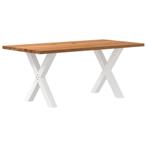 vidaXL Eettafel rechthoekig 180x90x74 cm massief eikenhout, Huis en Inrichting, Verzenden, Nieuw