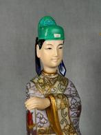 Figuur - Cloisonné courtesan - Verguld brons, Bot - China, Antiek en Kunst