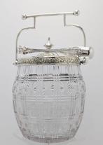 Koektrommel - Kristal, Verzilverd - Geslepen kristallen