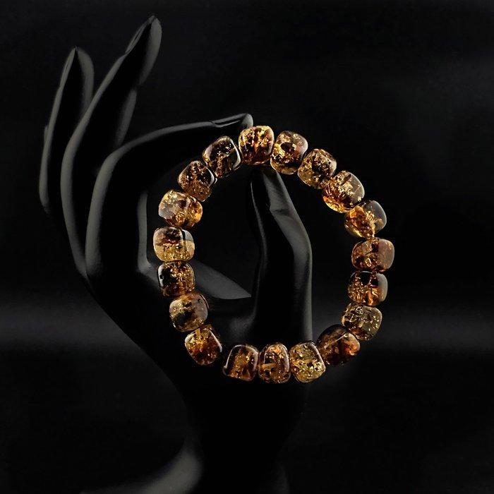 Barnsteen - Stunning Baltic Amber Rounded Cube Bracelet –, Verzamelen, Mineralen en Fossielen