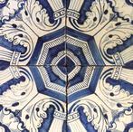 Barok Tegel (4) - Tegels met Ornament : Rozeveren - Antiek -