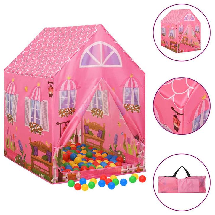vidaXL Kinderspeeltent 69x94x104 cm roze, Kinderen en Baby's, Speelgoed | Buiten | Speeltoestellen, Nieuw, Verzenden