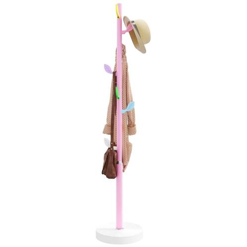 vidaXL Kapstok 172 cm gepoedercoat ijzer roze, Maison & Meubles, Accessoires pour la Maison | Portemanteaux, Envoi