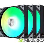 TRYX ROTA SL ARGB Fan 120mm 3-pack Zwart, Verzenden, Nieuw