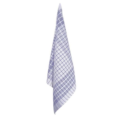 Theedoeken Blauwe Ruit Op Wit 70x70cm - Treb Towels, Huis en Inrichting, Keuken | Textiel, Theedoek of Handdoek, Overige kleuren