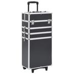 vidaXL Make-up trolley aluminium zwart, Handtassen en Accessoires, Verzenden, Nieuw