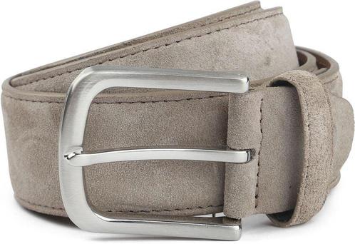 Suitable Riem Suède Leer Taupe maat 95 Heren, Kleding | Heren, Riemen en Ceintuurs, Riem of Ceintuur, Nieuw, Echt leder, Verzenden