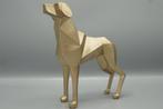 Beeldje - Golden dog - Polyresin, Antiek en Kunst