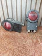 Lamp - Glas, Metaal - wagon- treinlamp