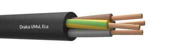 Draka 3G1.5mm² Flexibele Vinyl Stroomkabel Eca Wit - 803873, Doe-het-zelf en Bouw, Elektriciteit en Kabels, Verzenden, Nieuw