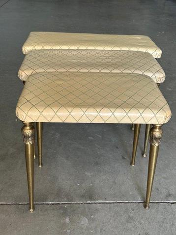 Triptyque (3) - Cuir, Laiton - 1960-1970