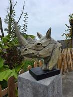 Beeld, XL Rhino Head - 44.5 cm - MGO