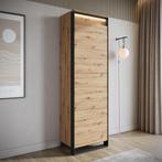 Kledingkast 60cm eiken - Met LED - Garderobekast, Huis en Inrichting, Kasten | Overige, Verzenden, Nieuw